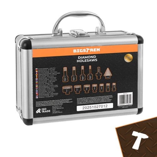 Diamantborekopper sæt 13 dele 6-68 mm til sten/keramik/granit/beton