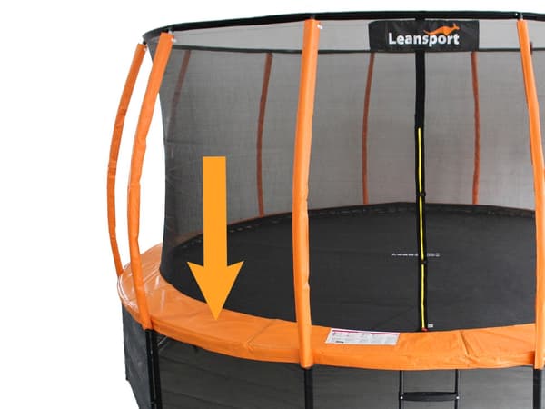 Fjäderskydd trampolin 305 cm, 28 cm bredd, PVC, passar LEAN SPORT BEST