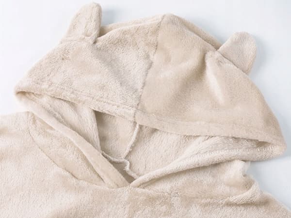 Pyjamas dam 2-delar bomull beige L långärmad tröja och shorts