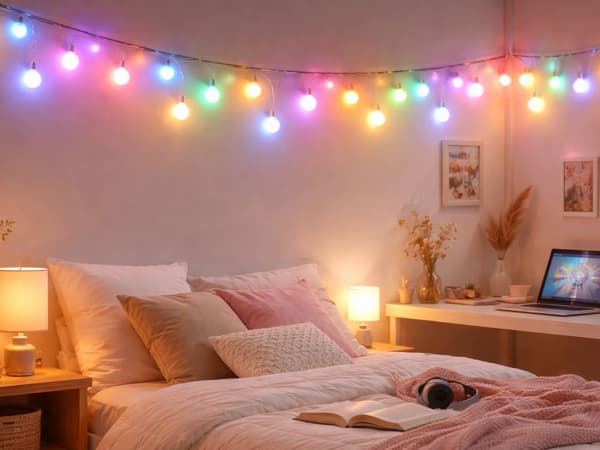 RGB LED-ljusslinga 7,5 m 50 LED USB med app och fjärrkontroll