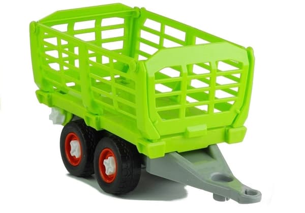 Legetøjstraktor med trailer og skruetrækker, demonterbar, 43 cm