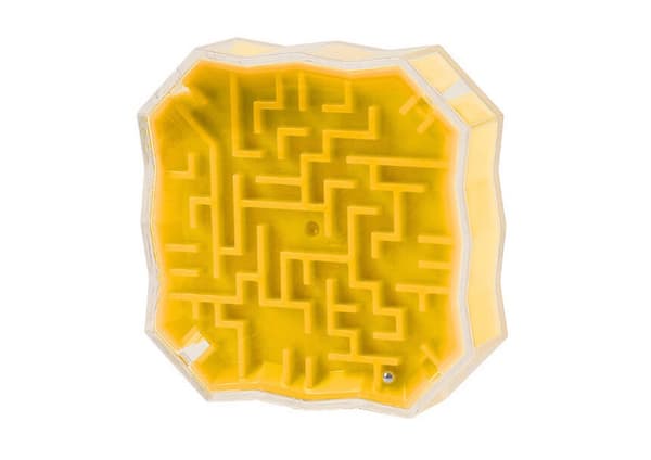 Labyrinttipeli pallolla 5x5 cm taskupeli lapsille 3+ CE EN71