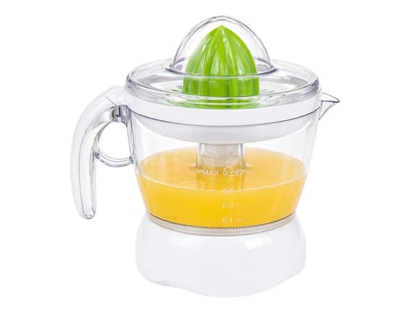Elektrisk citruspress 0,7 L 25 W vit plast