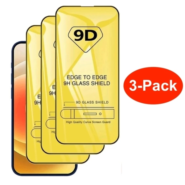 3-pack Skärmskydd i Härdat Glas för iPhone 15 Plus Transparent