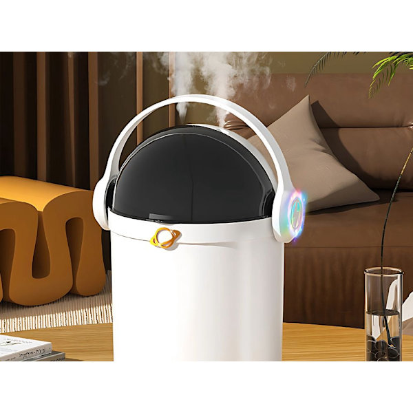 Luftfuktare 2 l med dubbla munstycken aromaterapi LED, USB vit