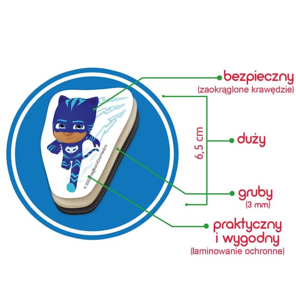 Pj Masks -magnettisetti 20-pack magneter för barn 3+ (ca 3–8 cm)