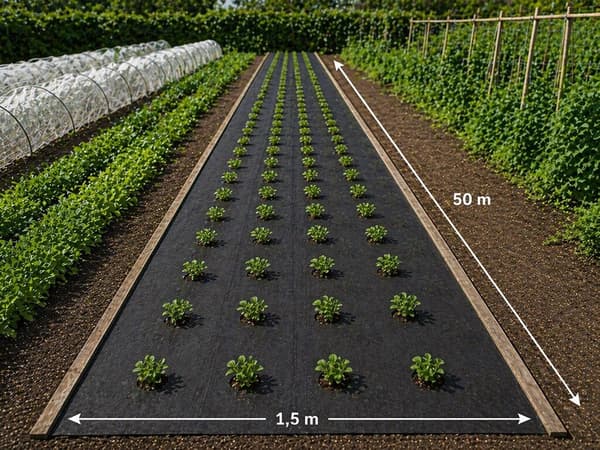 Markduk ogräsduk PP 50 g/m² 1,5x50 m svart 75 m²
