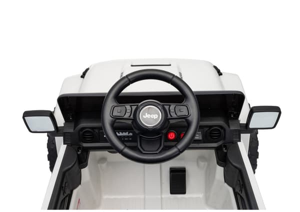Batteridriven leksaksbil ride-on Jeep Rubicon för barn vit