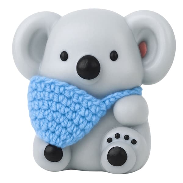 Anti-stress squishy koala med ullväska, sensorisk klämleksak