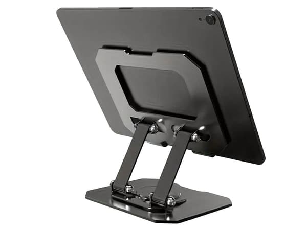 Tablet-holder justerbar 4–16 tommer 360° rotation i kulstål