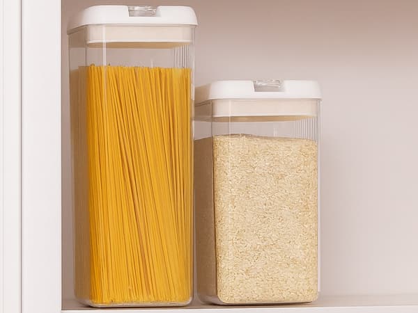 Förvaringsburkar för torrvaror 5-pack lufttäta 0,35–1,6 l