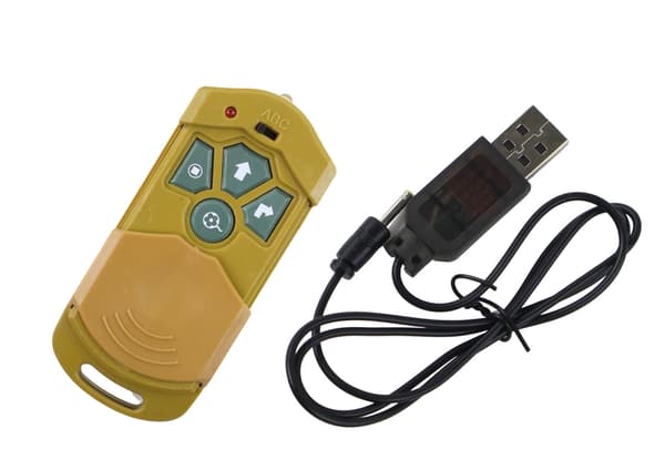 Fjernstyret tarantel med lysende øjne, USB-opladning, fra 6 år