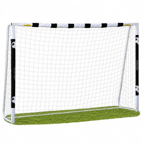Fotbollsmål 300x200x90 cm med markkrokar, robust rörkonstruktion