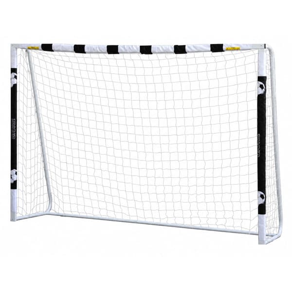 Fotbollsmål 300x200x90 cm med markkrokar, robust rörkonstruktion