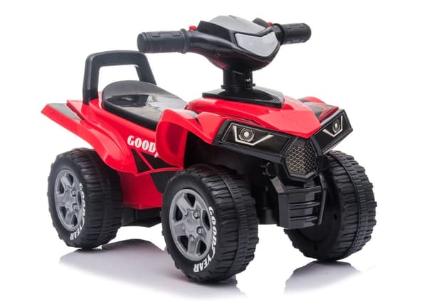 Firehjuling ride-on til børn med lyd og lys, max 25 kg