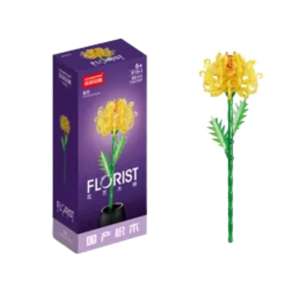 Blomster-byggeklodser sæt 60–150 dele, tilfældigt design