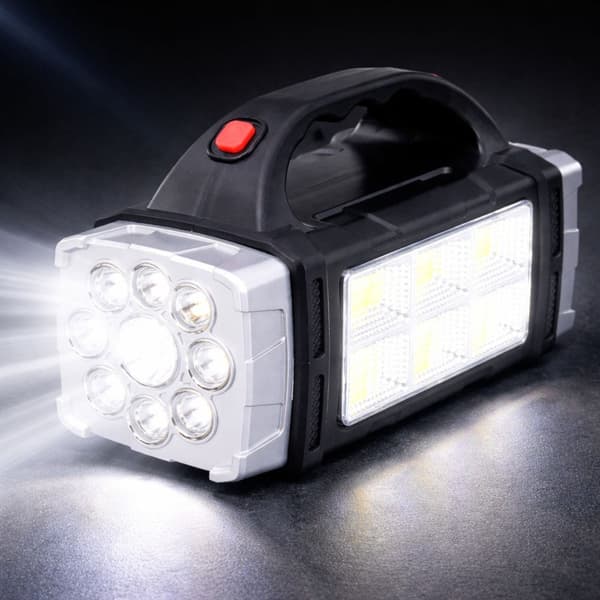 LED-solarlampe genopladelig 2400 mAh Micro USB HB 1678 6