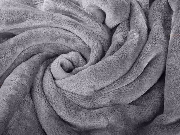 Tæppe med ærmer i fleece grå 200x140 cm universal