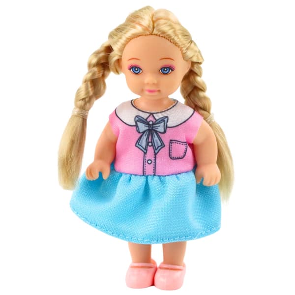 Docka med långt hår 12 cm, Kaibibi Girl