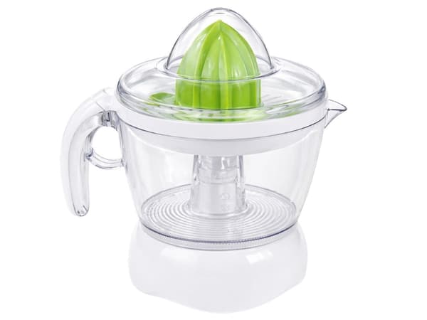 Elektrisk citruspress 0,7 L 25 W vit plast