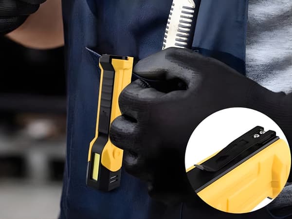 Genopladelig COB LED arbejdslygte med magnet/krog og powerbank