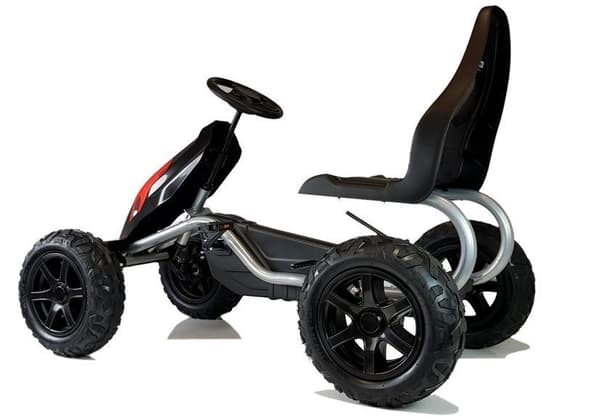 Gokart för barn 6+ år med pumpade svarta däck