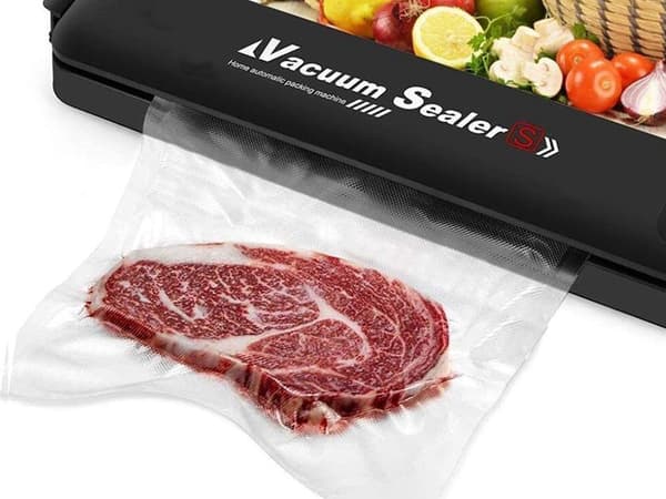 Vakuumpakker 90 W sort med 5 vakuumposer