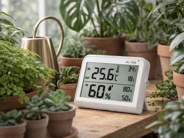 Termometer og hygrometer med ekstern sensor LCD min/max alarm °C/°F