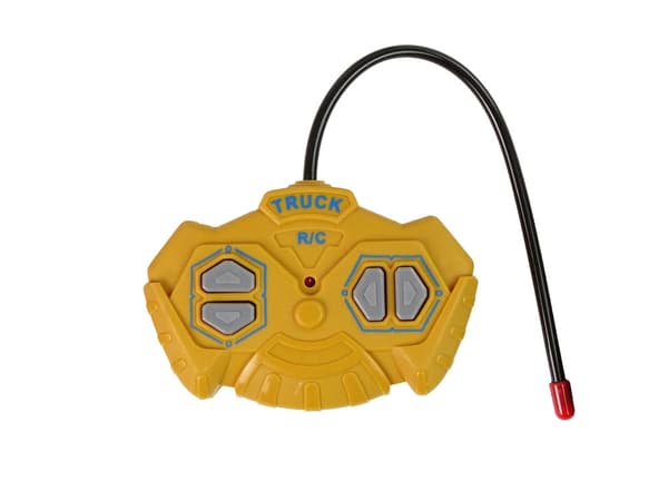 Fjärrstyrd bygglastbil 1:24 gul med ljus, 25 cm, 3+ år