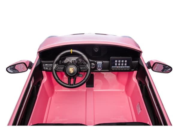 Sähköauto lapsille Porsche GT3 24V vaaleanpunainen akullinen ajolelu