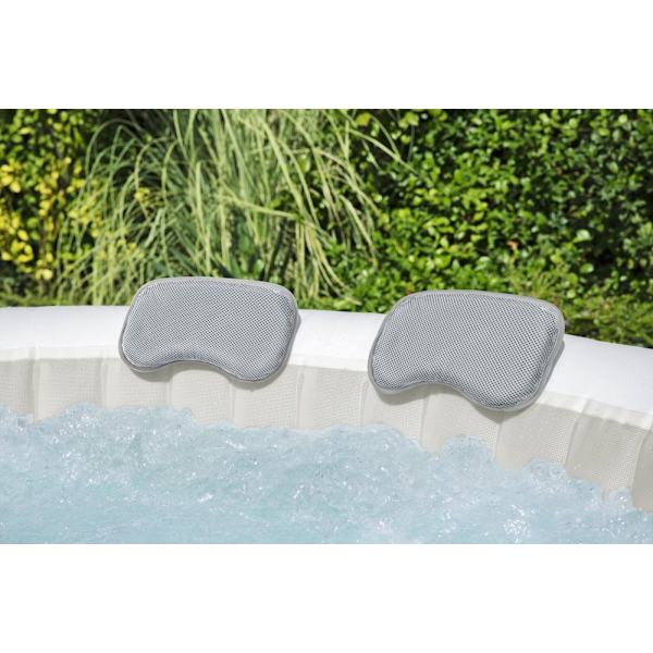 Jacuzzi nackkudde/hudstöd 2-pack justerbar, passar Bestway Spa