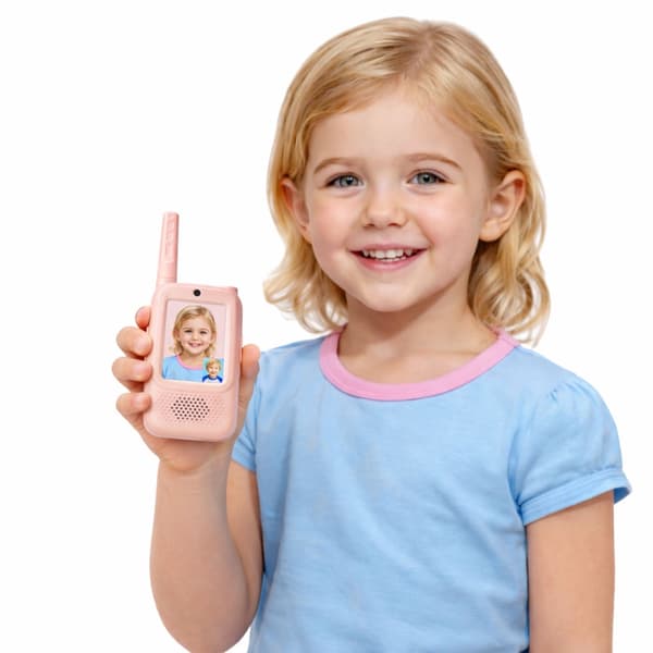 Walkie-talkiet lapsille videokeskustelulla 300 m USB-C sininen 2 kpl