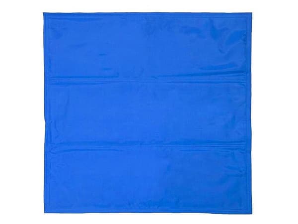 Kølemåtte til hund og kat med kølegel 50x90 cm blå polyester