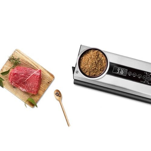 Vakuumförpackare med våg 2 kg, 9 folierullar + 5 påsar, 12V