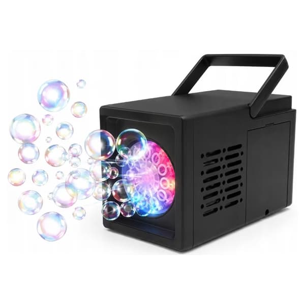Bubbelmaskin portabel trådlös 10 bubbelhål AA-batteri + 50 ml vätska