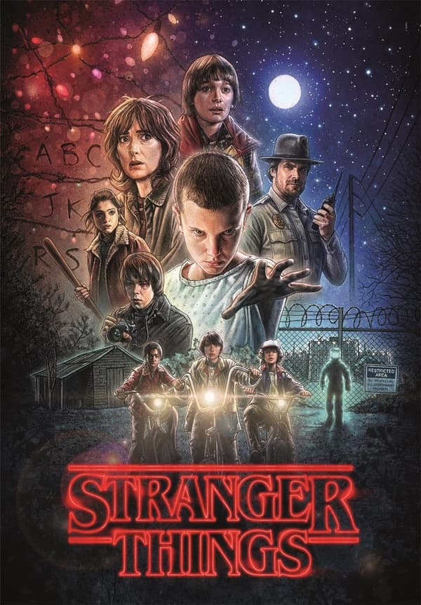 Palapeli Stranger Things 1000 palaa 70x50 cm kaudelta 4, 12+
