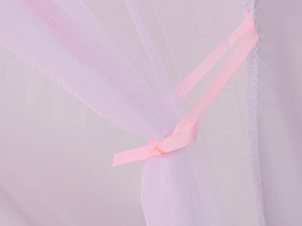 Børnetelt slot rosa polyester 130x98x125 cm med bærepose