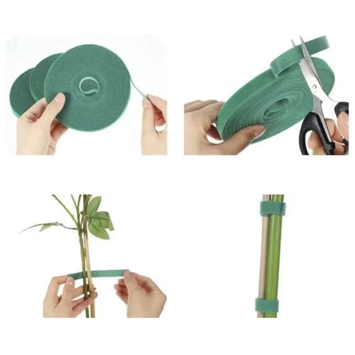 Velcrobånd til planter og kabler 1x500 cm grøn