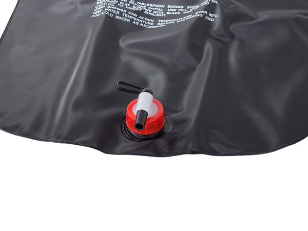 Solardusch campingdusch 20 L PVC svart med termometer och slang