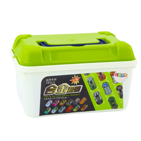 Die-cast leksaksbilar 30-pack med förvaringsväska, 6 cm, 3+