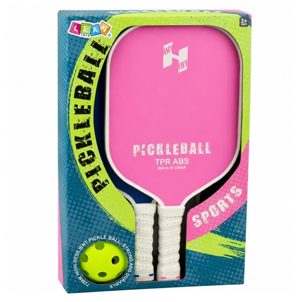 Pickleball-set 2 paddlar plast + perforerad boll 7 cm