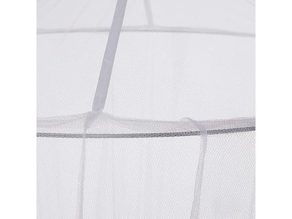 Myggnät över säng polyester mesh vit ring 60 cm höjd 220 cm