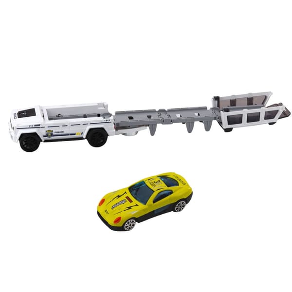 Poliisimaasto-lelupaketti valo/ääni + pieni auto, 9-pack, 3+