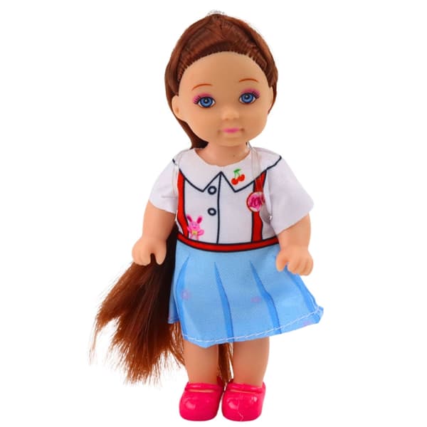 Docka med långt hår 12 cm, Kaibibi Girl