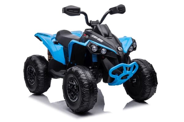 Elektrisk ATV til børn blå 3-8 km/t MP3/USB/Bluetooth 2.4G