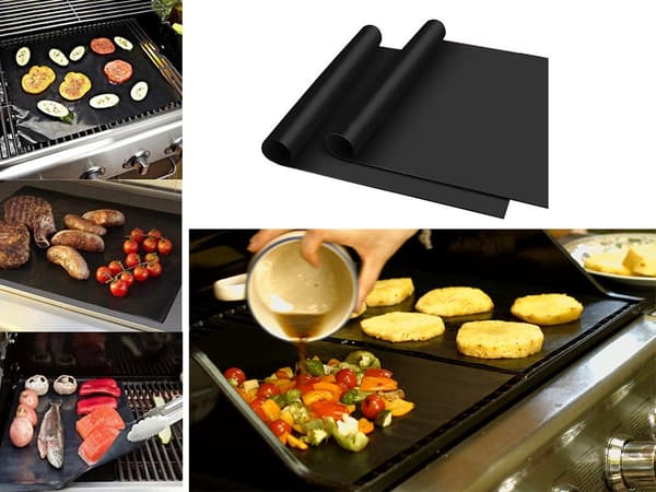 Grillmåtte/ovnsmåtte non-stick 2-pak 40x33 cm + 34x22,5 cm