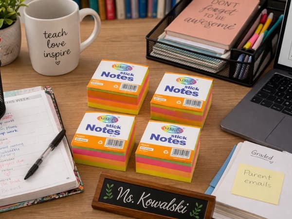 Sticky notes 76x76 mm 400 arkkia/lohko assoritoidut värit 1 kpl