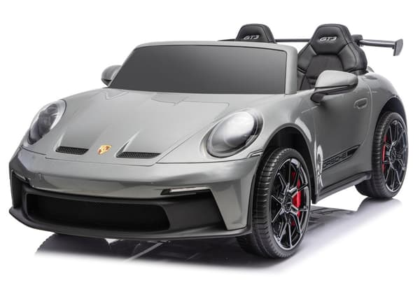Akkukäyttöinen lasten sähköauto Porsche GT3 24V harmaa