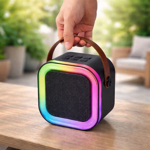 Trådlöst karaoke-system K12 med högtalare och 2 mikrofoner Bluetooth