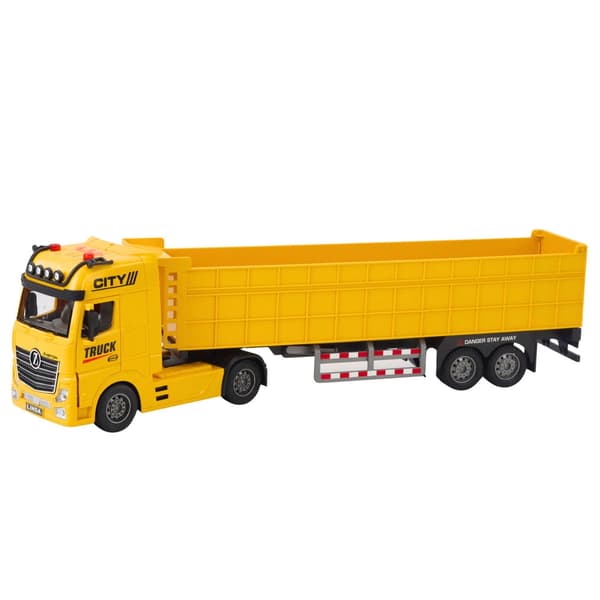 Leikkikuorma-auto nostettavalla perävaunulla 58 cm valo & ääni